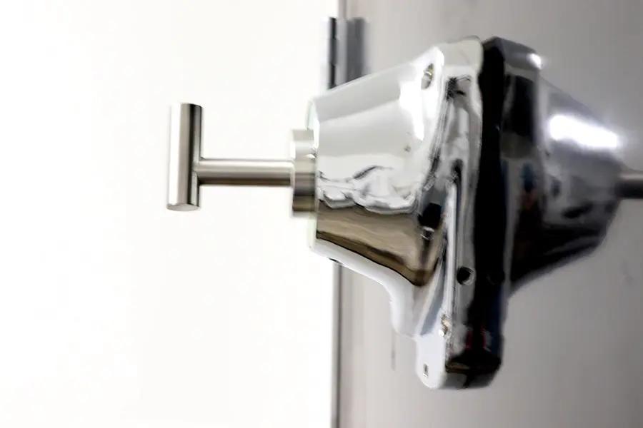 V-Twin Chrome Nose Cover Towel Bar with Wall Mount - Classic Motorcycle Accessory by V-Twin