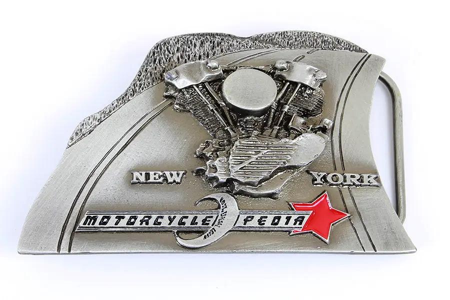 V-Twin Motorcyclepedia Belt Buckle - Classic 1980s and 1990s Style by V-Twin