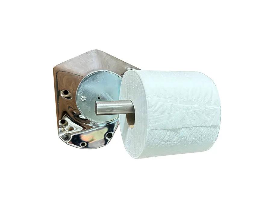 V-Twin Chrome Toilet Paper Holder Kit with Wall Mount Option by V-Twin