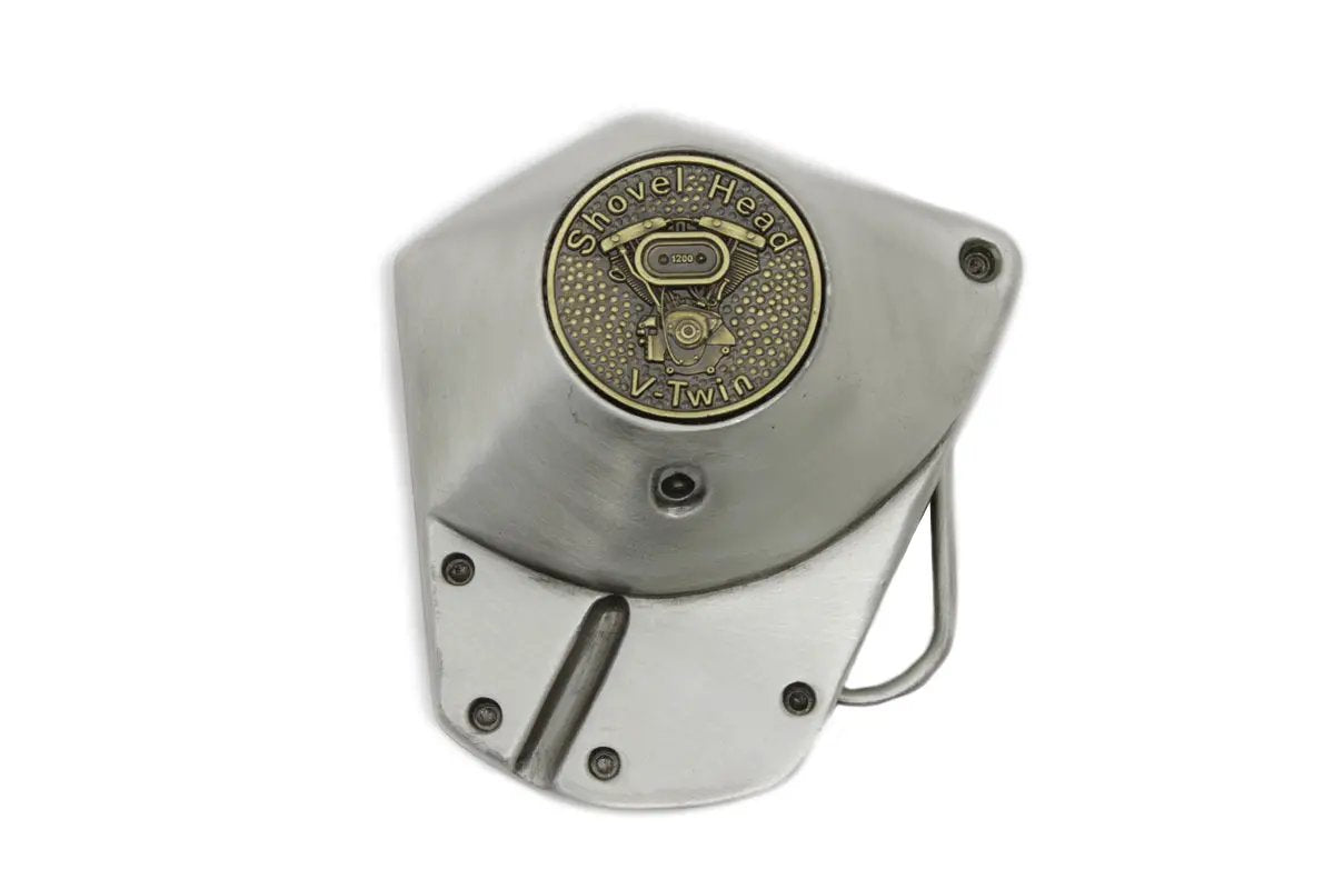 V-Twin Nose Cone Belt Buckle - Reproduction of 1980s and 1990s Style Belt Buckles by V-Twin