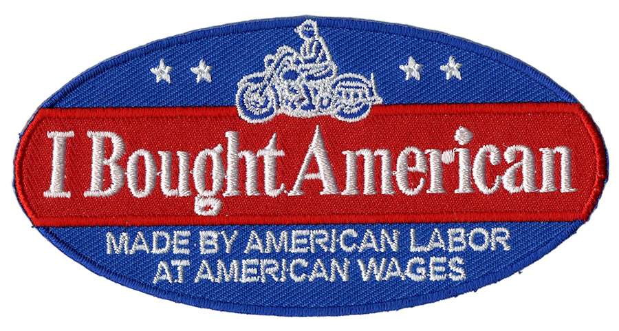 V-Twin InchI Bought American Inch Patches - Pair, 4-inch Height