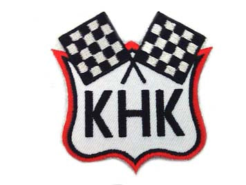 V-Twin KHK Patches - 68019 Vintage Style Oilzum and Drain Oil Patches Set