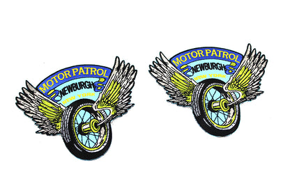 V-Twin Police Motor Patrol Newburgh, NY Patches Set