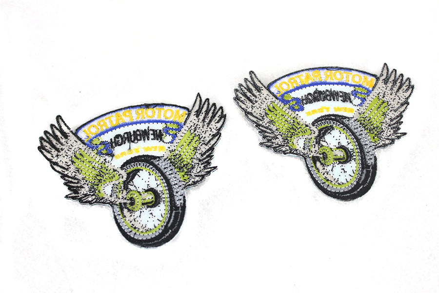 V-Twin Police Motor Patrol Newburgh, NY Patches Set