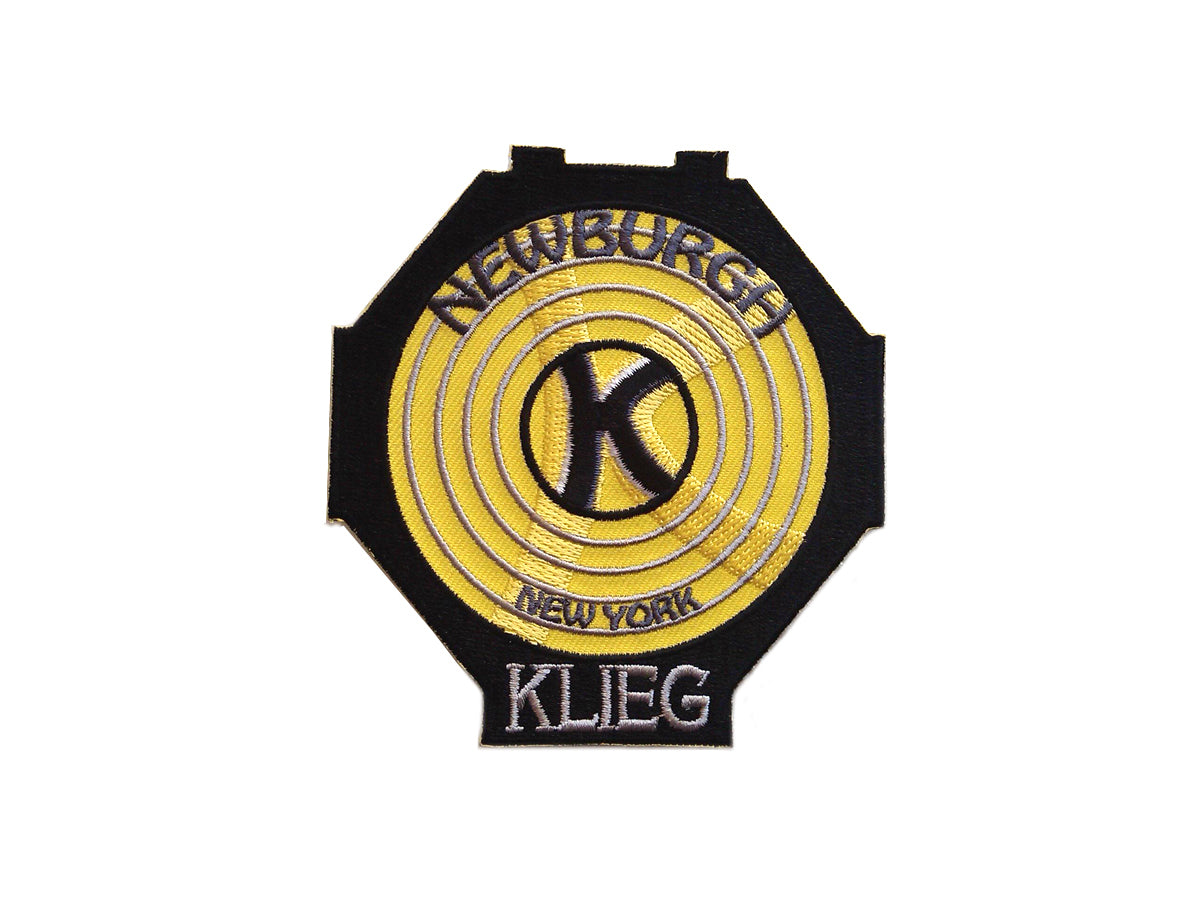 V-Twin Klieg Newburgh Patches Set - 3.5-Inch Decorative Iron-On Embroidered Patches