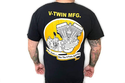 V-Twin Panhead T-Shirt Small - Classic Motorcycle Apparel from V-Twin by V-Twin