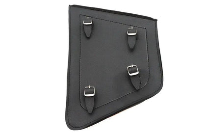 Ultima Black Cowhide Two Buckle Saddlebag - Right Side for Motorcycles by Ultima