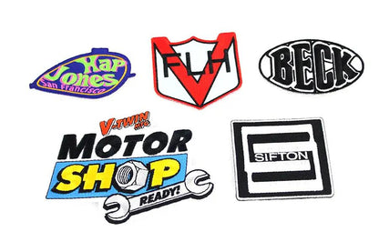 V-Twin Cloth Patch Set Series 2 - Durable Iron-On Patches for Motorcycle Apparel by V-Twin
