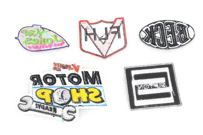 V-Twin Cloth Patch Set Series 2 - Durable Iron-On Patches for Motorcycle Apparel by V-Twin