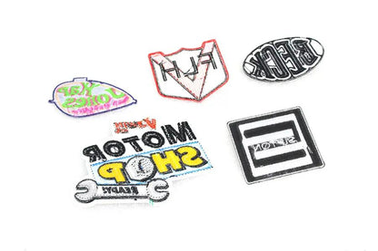 V-Twin Cloth Patch Set Series 2 - Durable Iron-On Patches for Motorcycle Apparel by V-Twin