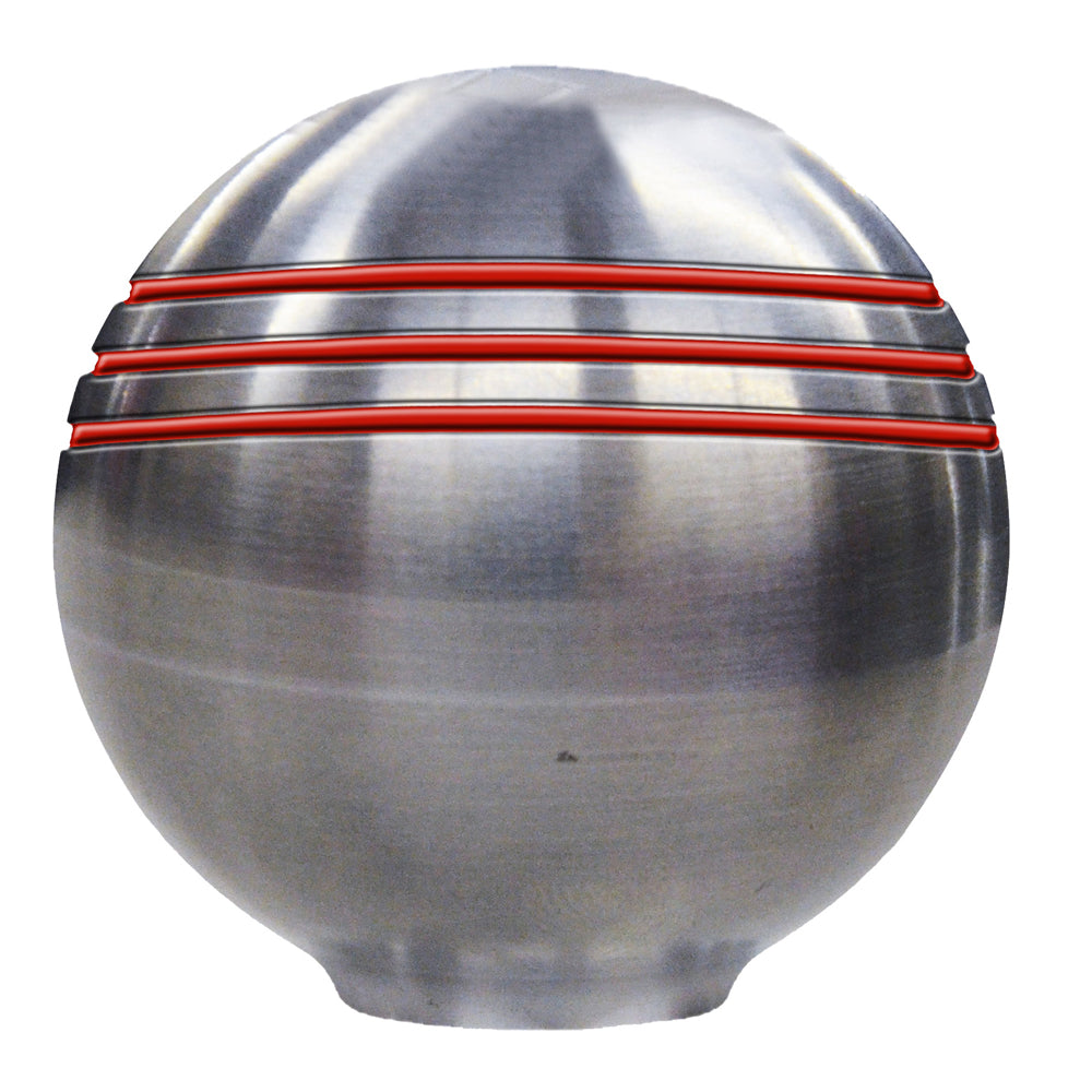 Schmitt Marine Throttle Knob - 1-7/8 inch Red Grooved Control Handle