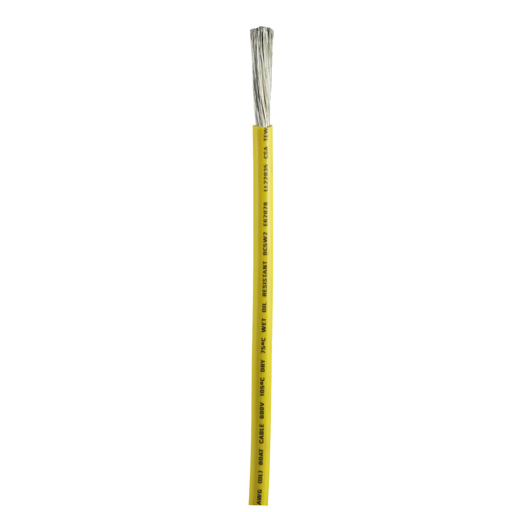 Ancor Yellow 4 AWG Marine Battery Cable - Sold by The Foot