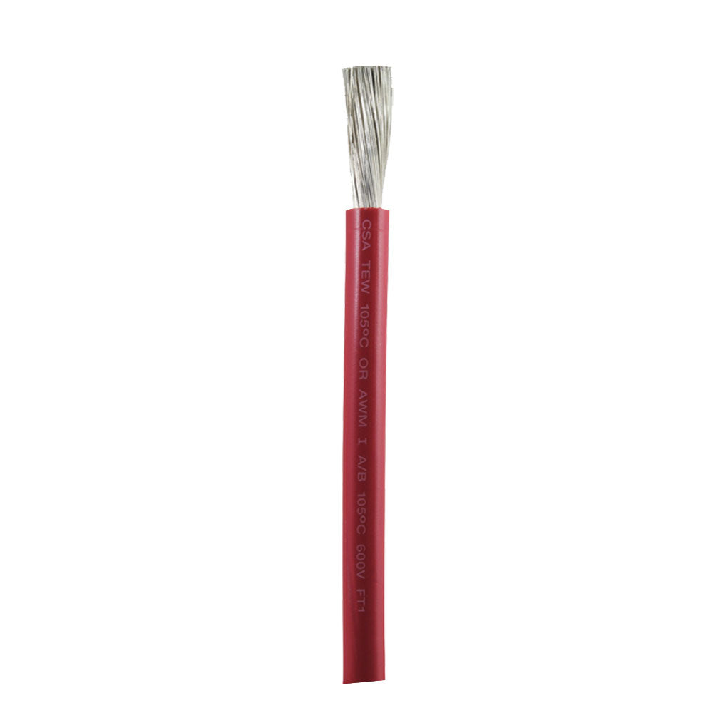 Ancor Red 1 AWG Battery Cable - Sold by the Foot, Marine Grade Tinned Copper Wire