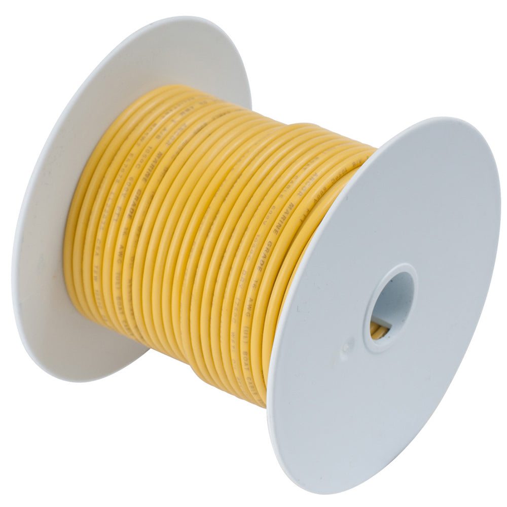 Ancor Yellow 1/0 AWG Battery Cable - 100 Feet for Heavy-Duty Marine and Automotive Applications