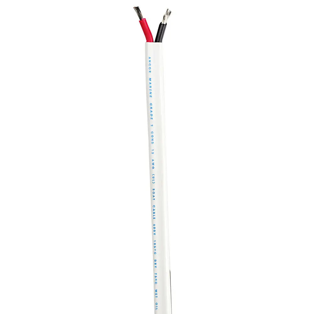 Ancor Standard Duplex Flat 8/2 Marine Cable - 100 Feet, Red and Black