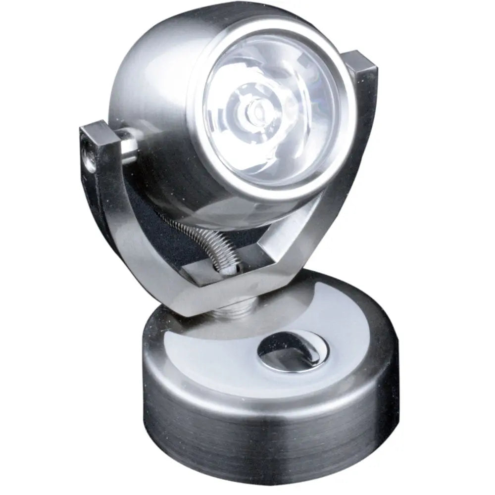 Lunasea Lighting Wall Mount LED Light with Touch Dimming - Warm White, Brushed Nickel Finish, Rotating Light