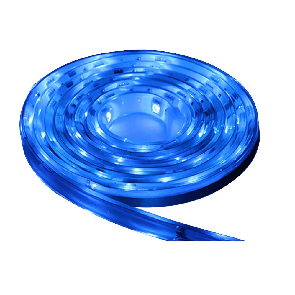 Lunasea Lighting Waterproof IP68 Blue LED Strip Lights - 5M for Indoor and Outdoor Use