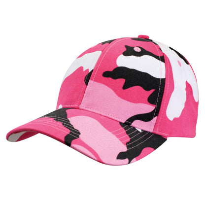 Rothco Supreme Camo Low Profile Cap Pink Camo – Durable Adjustable Baseball Hat for Outdoor & Casual Wear
