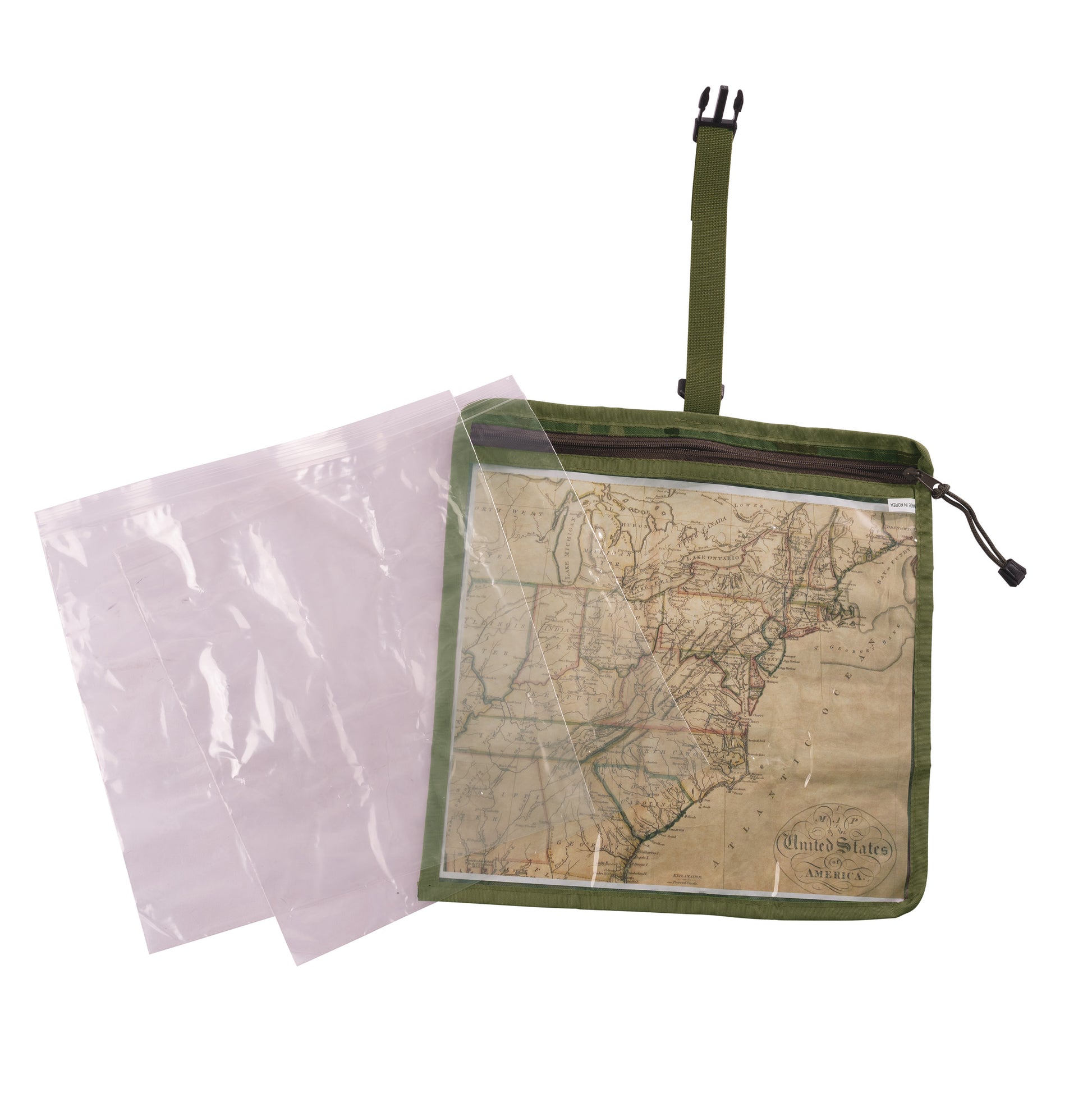 Rothco Map and Document Case in Woodland Camo - Weather-Resistant Outdoor Protection