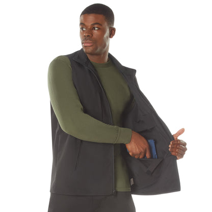 Rothco V2 Concealed Carry Soft Shell Vest Black Size Large