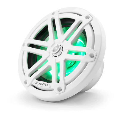 JL Audio M3 6.5in Coaxial Speakers White Sport Grille with RGB LED