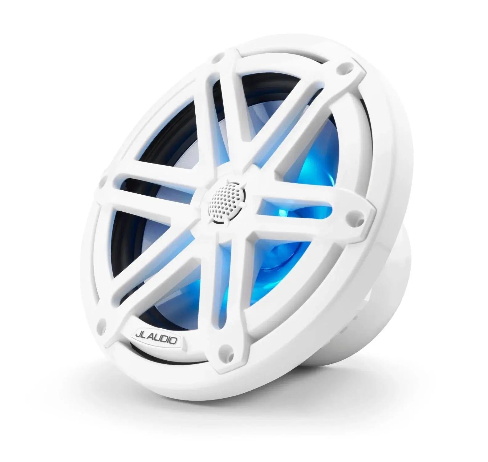 JL Audio M3 7.7in Coaxial Speakers White Sport Grille with RGB LED