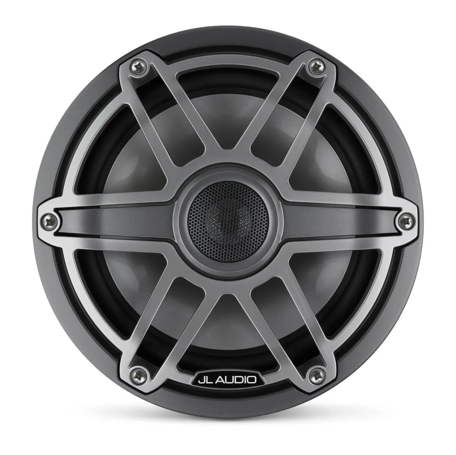 JL Audio M6 7.7in Coaxial Speakers Titanium Sport Grille