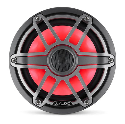 JL Audio M6 7.7in Coaxial Speakers Titanium Sport Grille with RGB LED