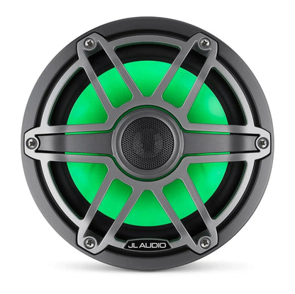 JL Audio M6 7.7in Coaxial Speakers Titanium Sport Grille with RGB LED