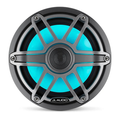 JL Audio M6 7.7in Coaxial Speakers Titanium Sport Grille with RGB LED
