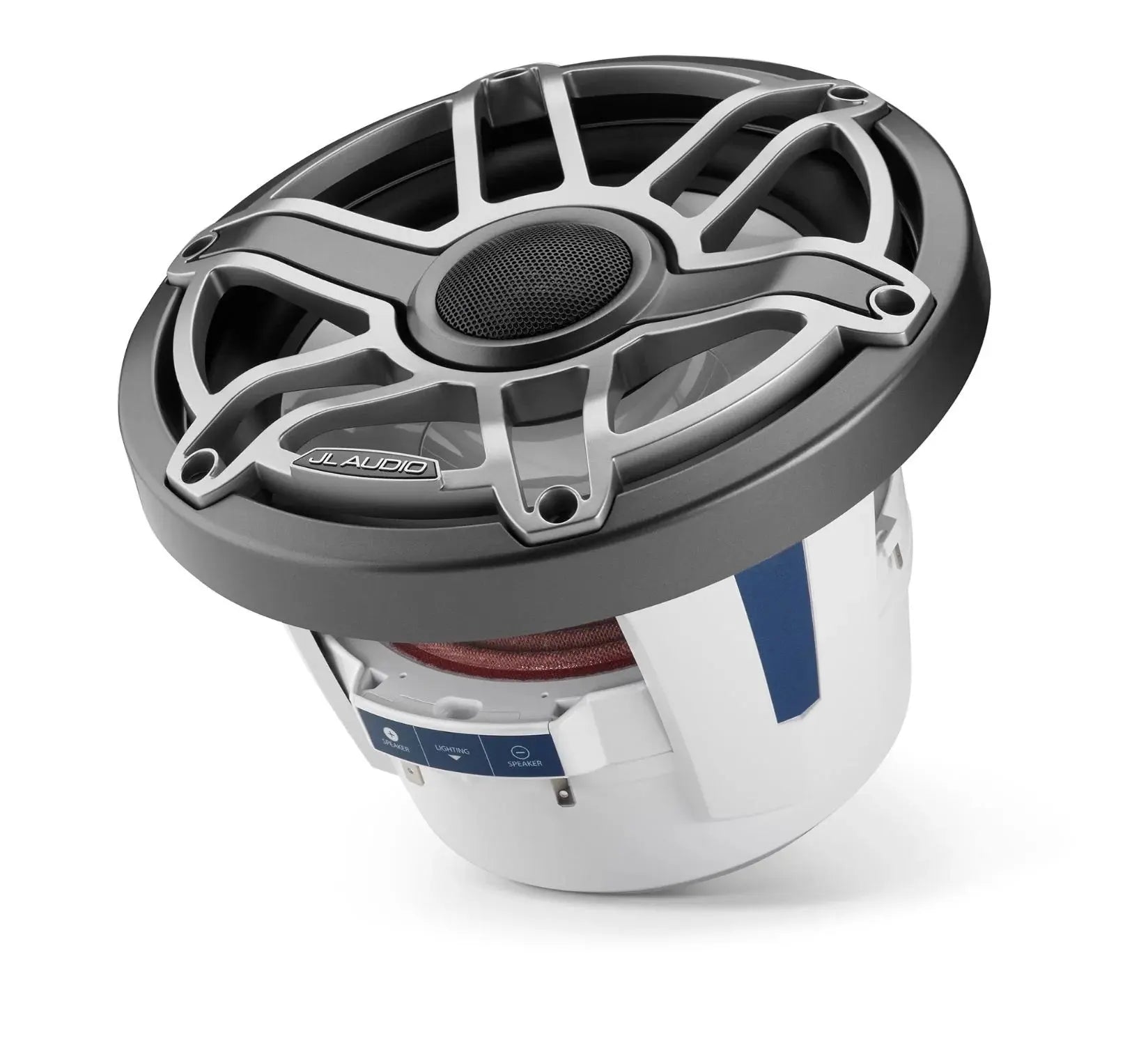 JL Audio M6 8.8in Coaxial Speakers Titanium Sport Grille