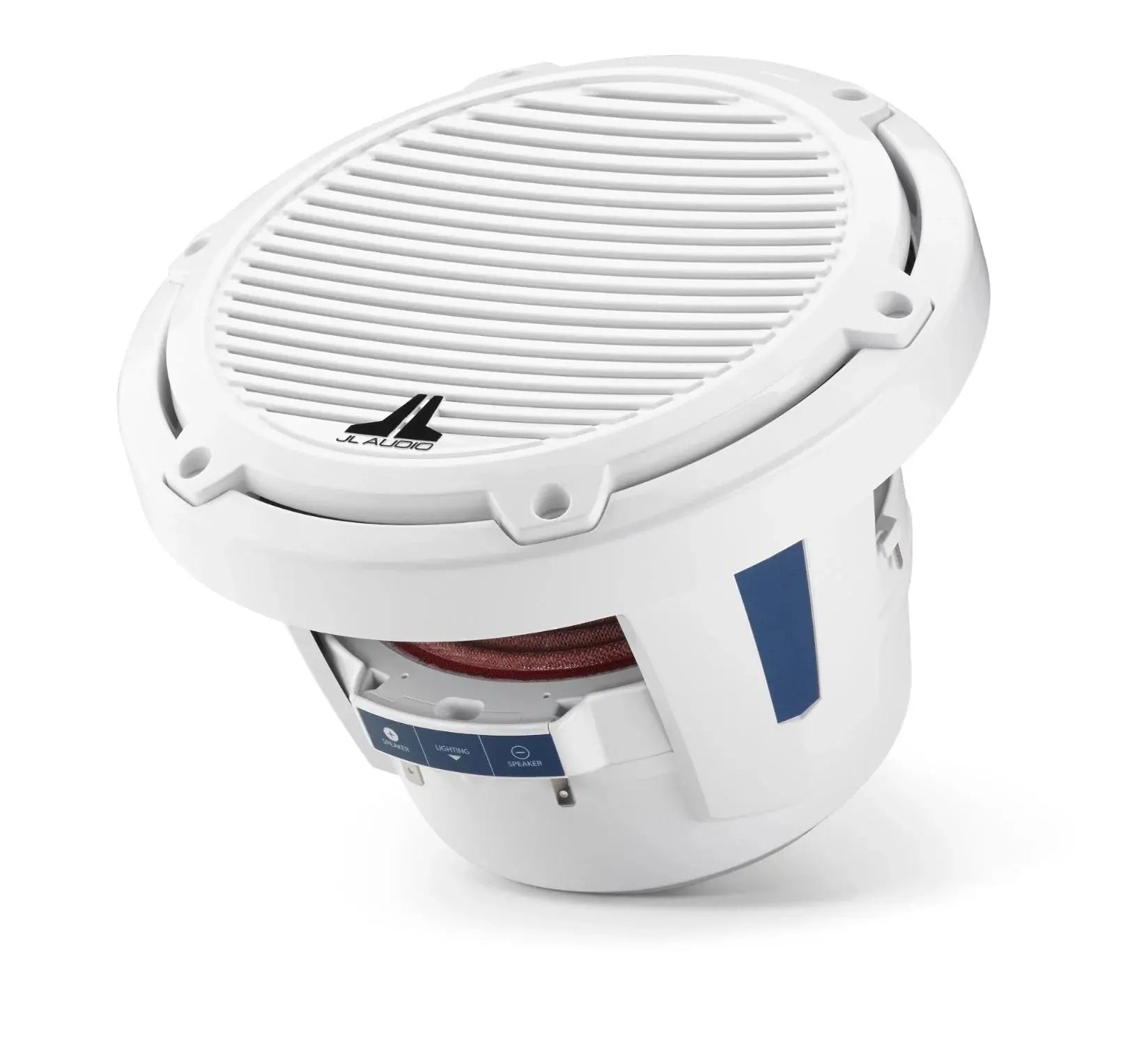 JL Audio M6 8in Subwoofer with White Classic Grille Infinite Baffle