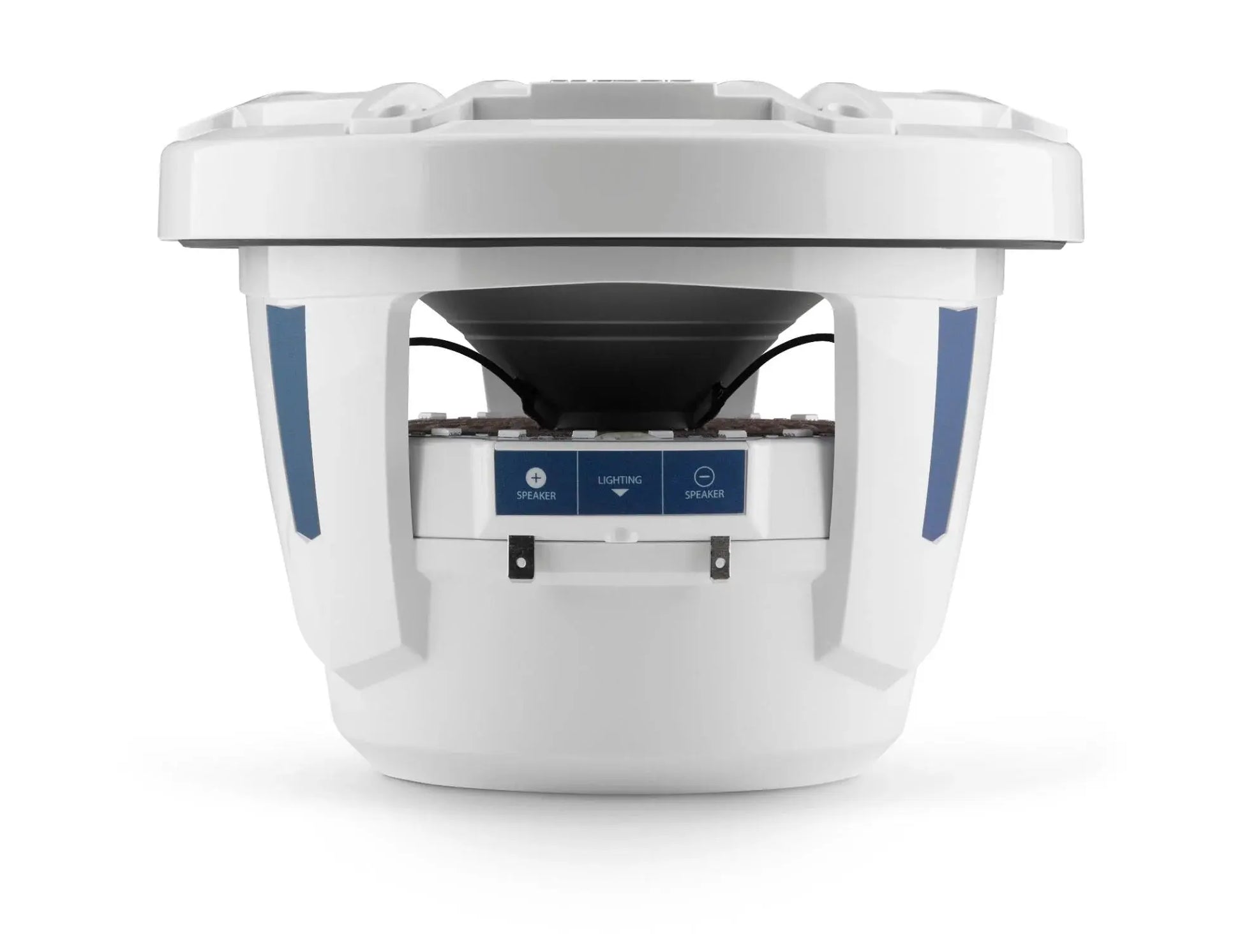 JL Audio M6 8in Subwoofer with White Sport Grille Infinite Baffle, RGB LED