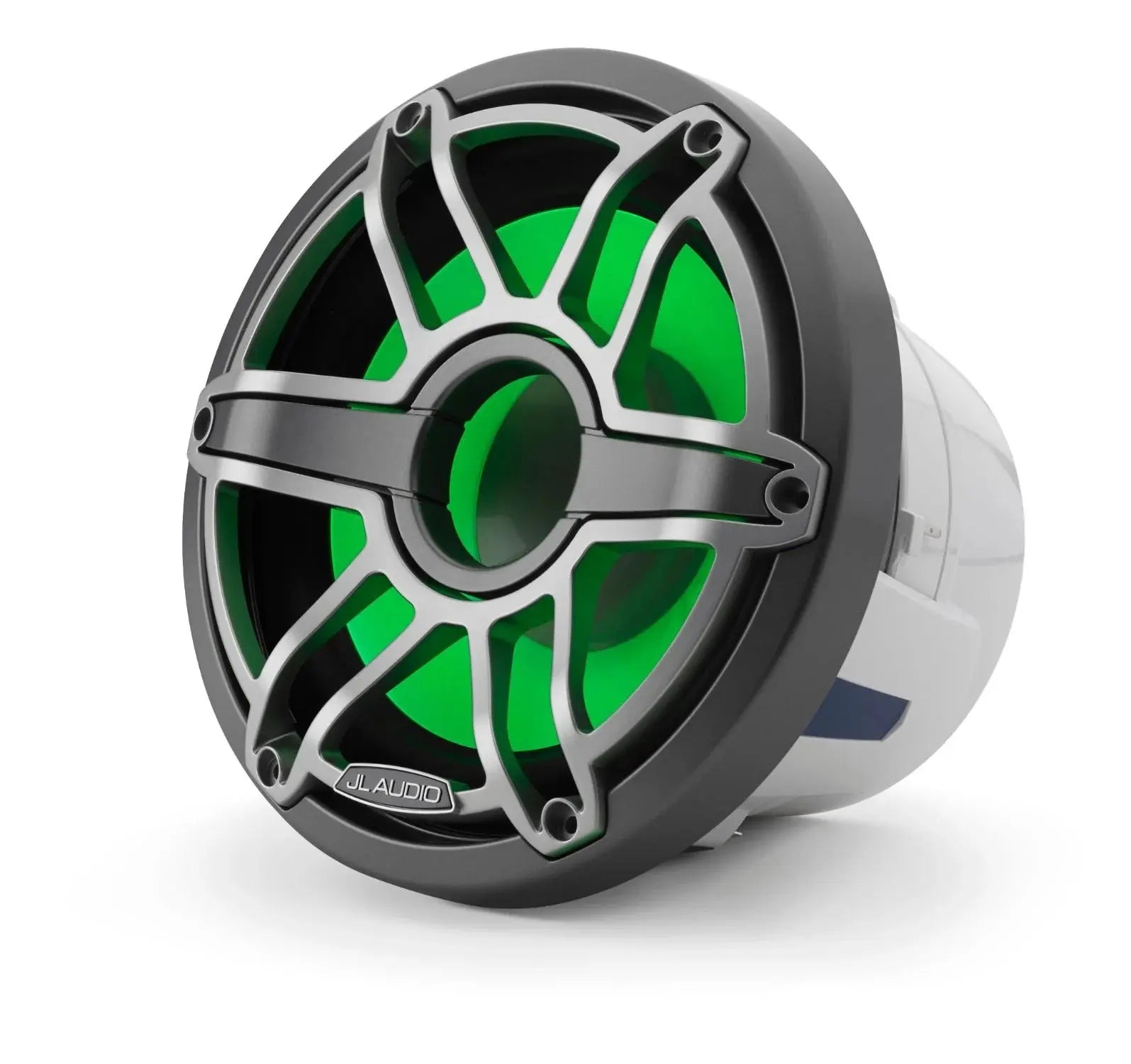 JL Audio M6 8in Subwoofer with Titanium Sport Grille Infinite Baffle,  RGB LED