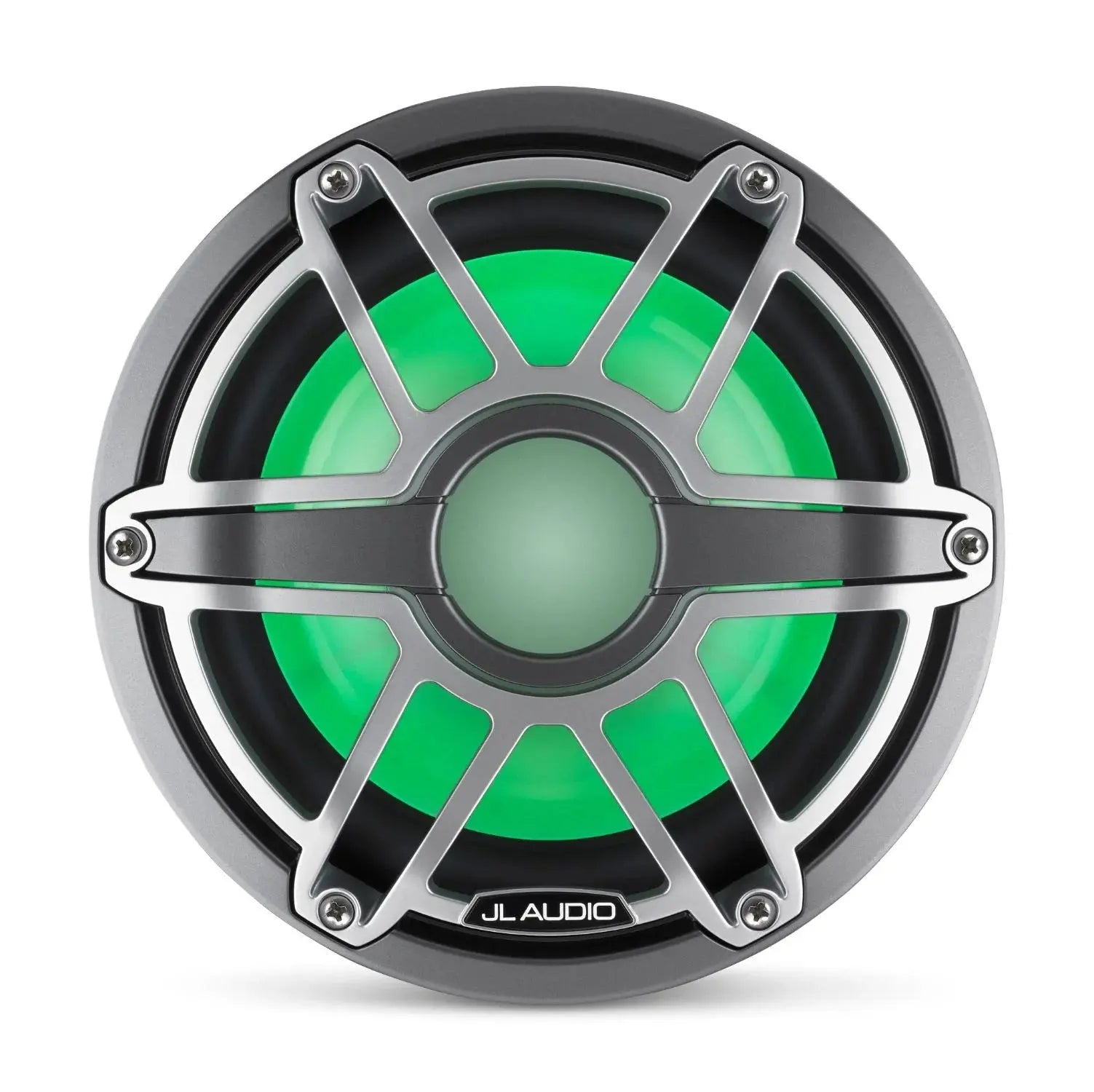 JL Audio M6 8in Subwoofer with Titanium Sport Grille Infinite Baffle,  RGB LED