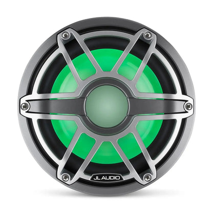 JL Audio M6 8in Subwoofer with Titanium Sport Grille Infinite Baffle,  RGB LED
