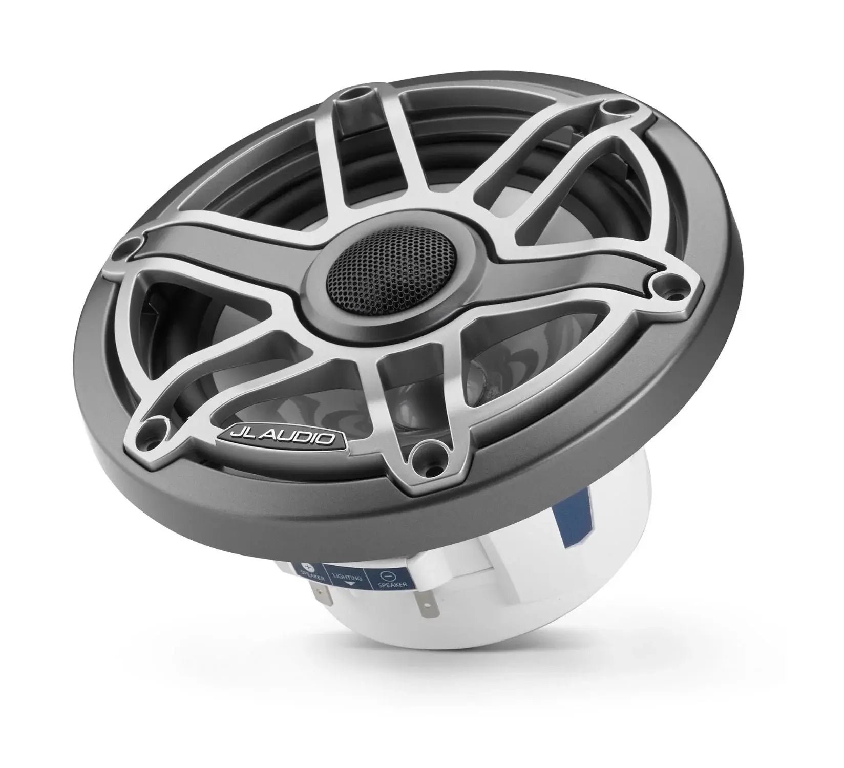 JL Audio M6 6.5in Coaxial Speakers Titanium Sport Grille