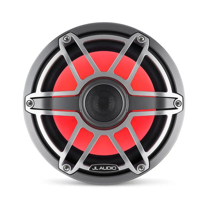 JL Audio M6 8.8in Coaxial Speakers Titanium Sport Grille with RGB LED