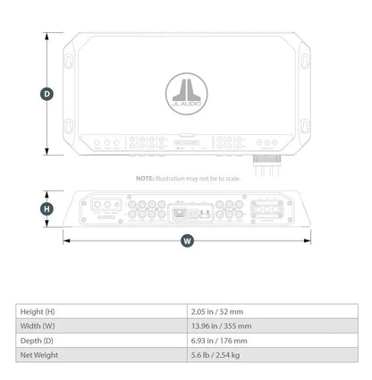 JL Audio MVi Marine Amplifier 5 Channel Full-Range 1000 Watts 12v Integrated DSP