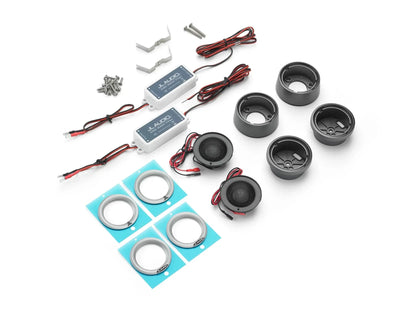 JL Audio M6 1in Component Tweeter Gray Mounting Cups and Titanium Trim