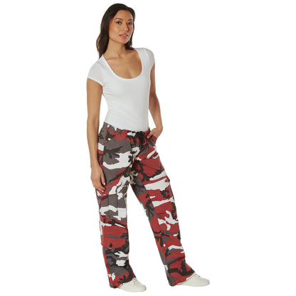 Rothco Women's Paratrooper Red Camo Fatigue Pants Size Small
