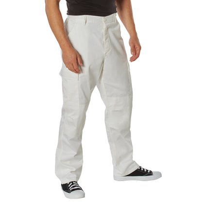 Rothco Tactical BDU Pants Off White Size M – Durable Military Cargo Pants with Multiple Pockets and Reinforced Stitching