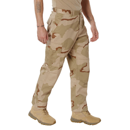 Rothco Camo Tactical BDU Pants Tri-Color Desert Camo Size Small