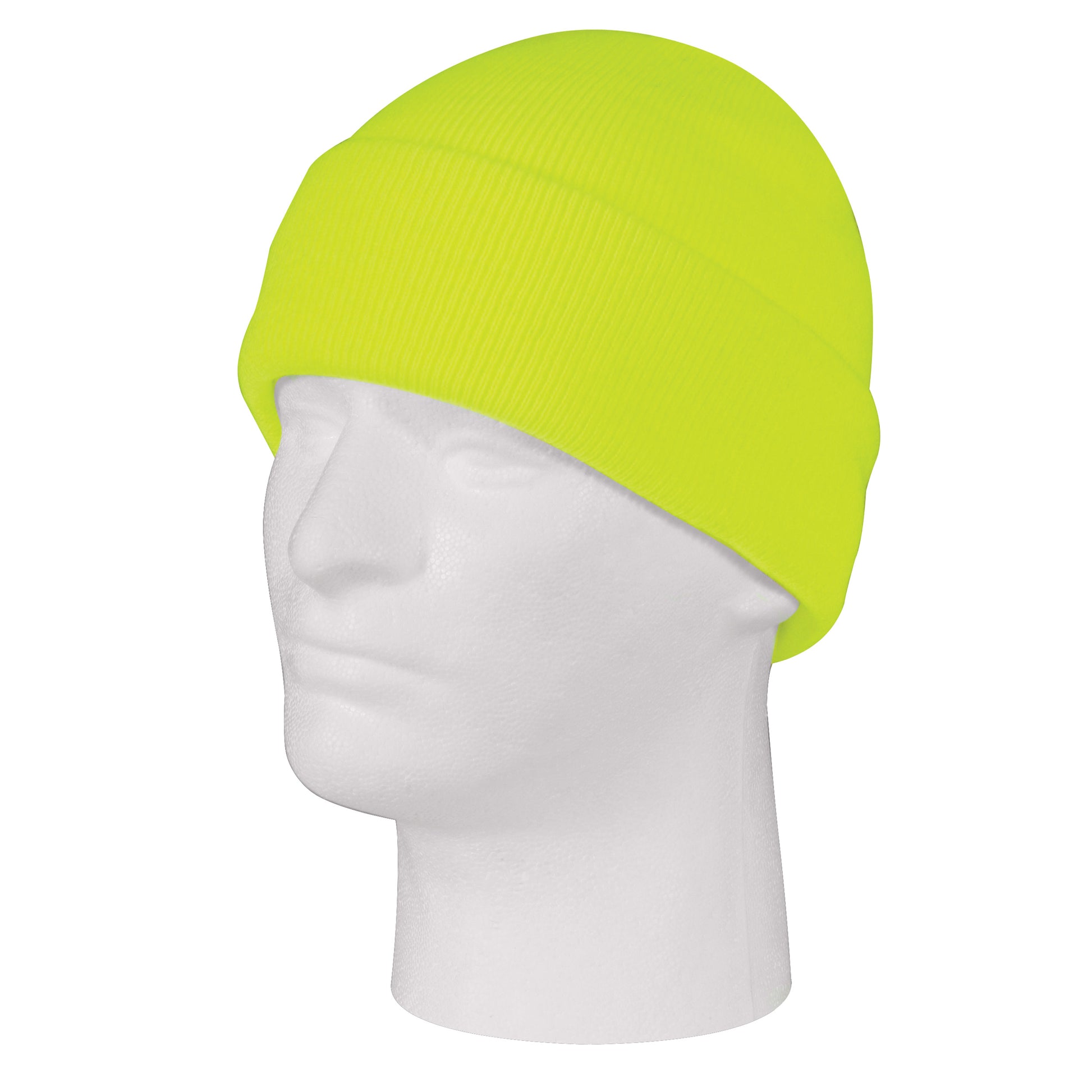 Rothco Deluxe Fine Knit Watch Cap in Safety Green – Military-Style Winter Beanie