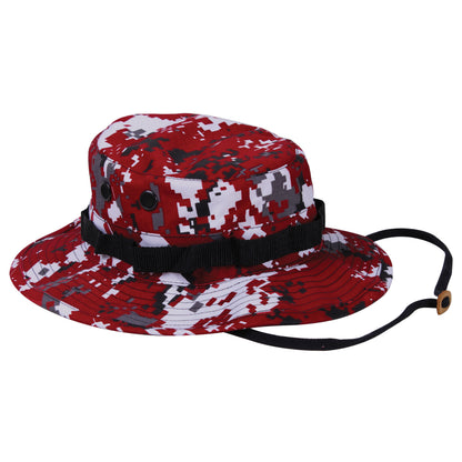 Rothco Digital Camo Boonie Hat for Men - Red Digital Camo, 7 3/4 Inch Head Size
