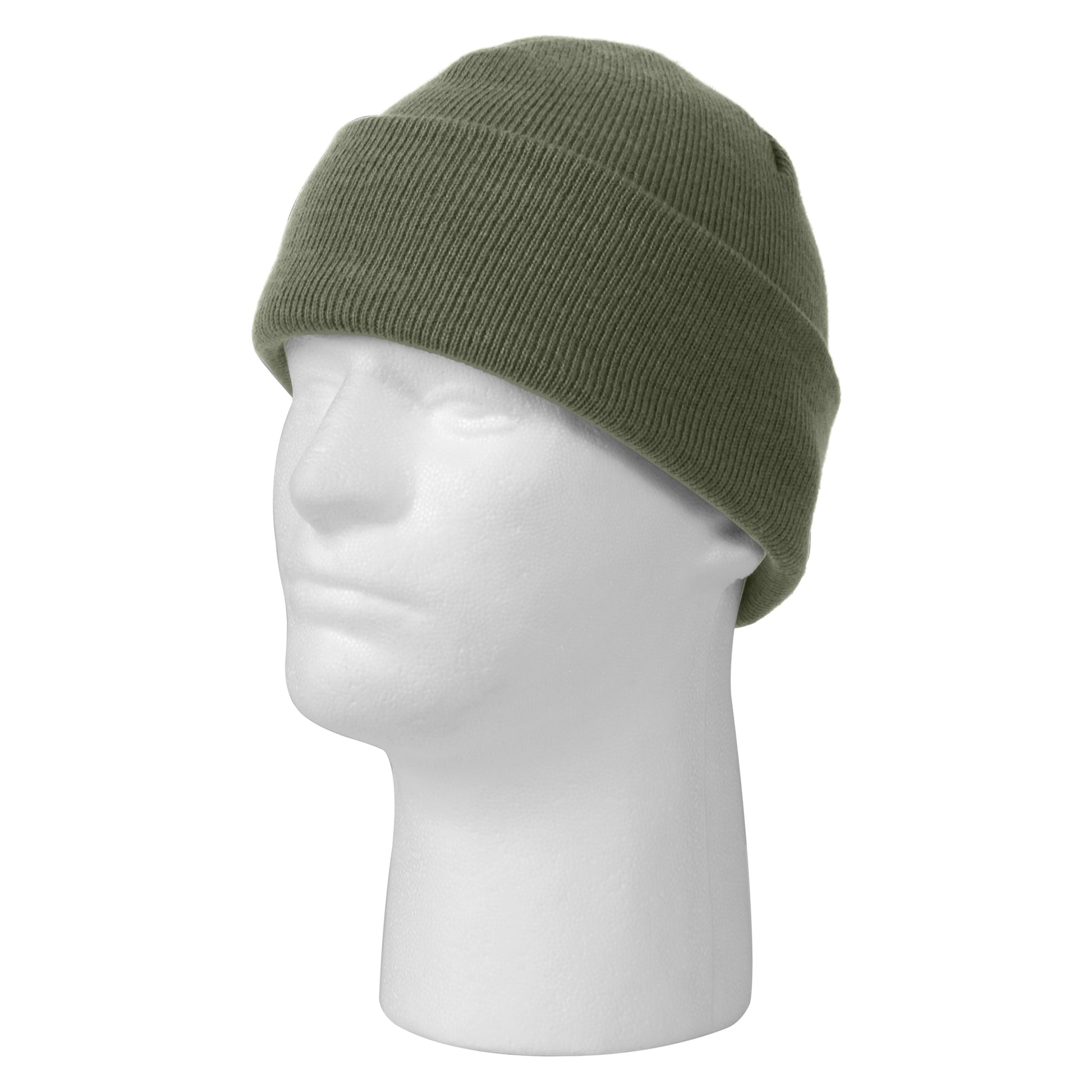 Rothco Deluxe Fine Knit Watch Cap Foliage Green – Military-Style Beanie for Cold Weather Protection
