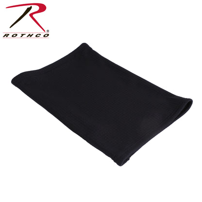 Rothco Grid Fleece Neck Gaiter Gen III Level 2 Black – Thermal Cold Weather Face Cover