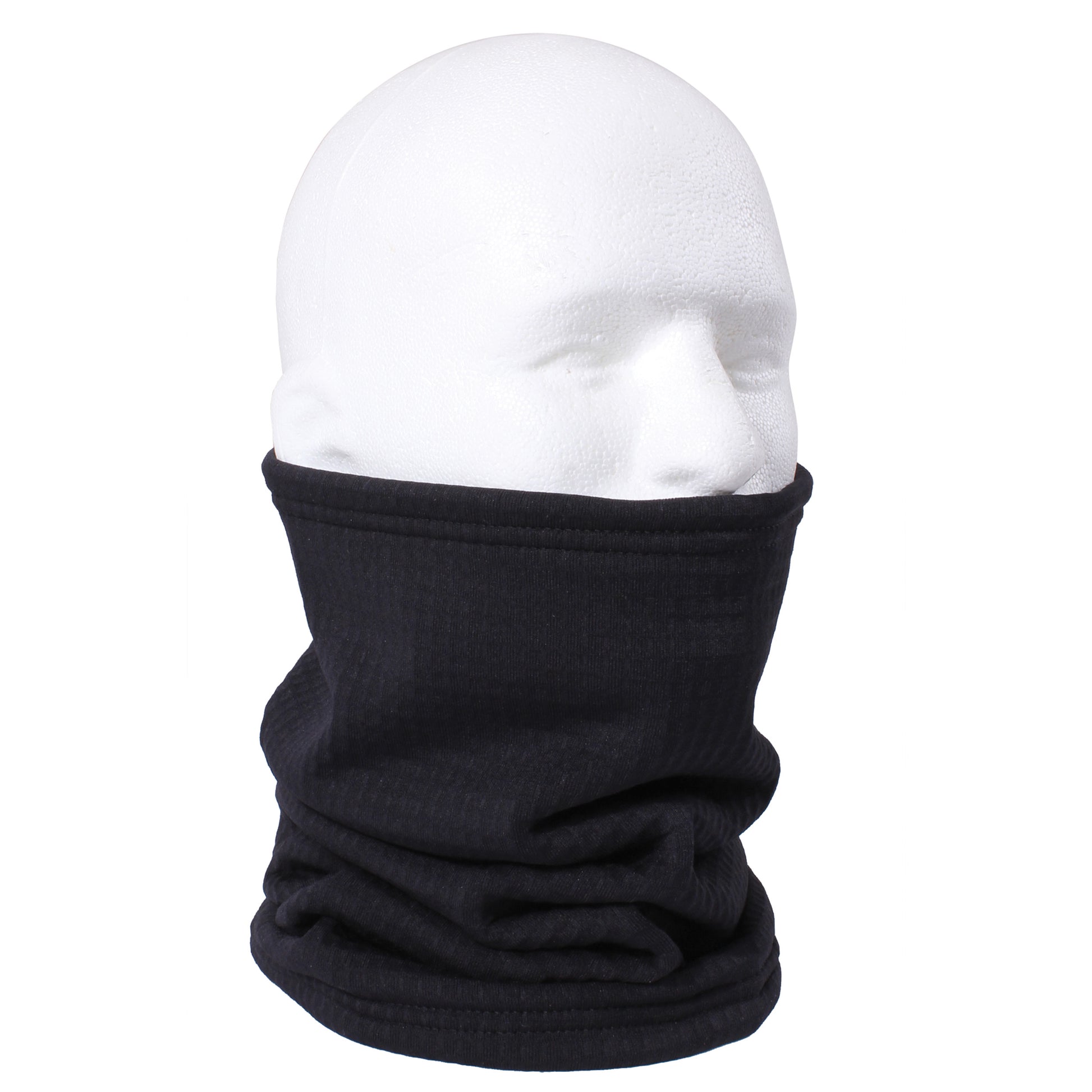 Rothco Grid Fleece Neck Gaiter Gen III Level 2 Black – Thermal Cold Weather Face Cover