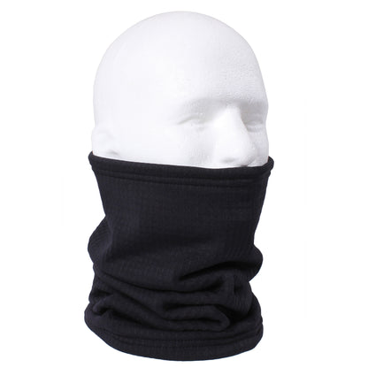 Rothco Grid Fleece Neck Gaiter Gen III Level 2 Black – Thermal Cold Weather Face Cover