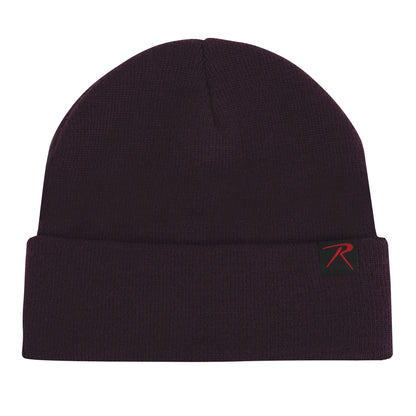 Rothco Deluxe Fine Knit Watch Cap in Maroon - Warm Military Style Beanie for Outdoor Activities